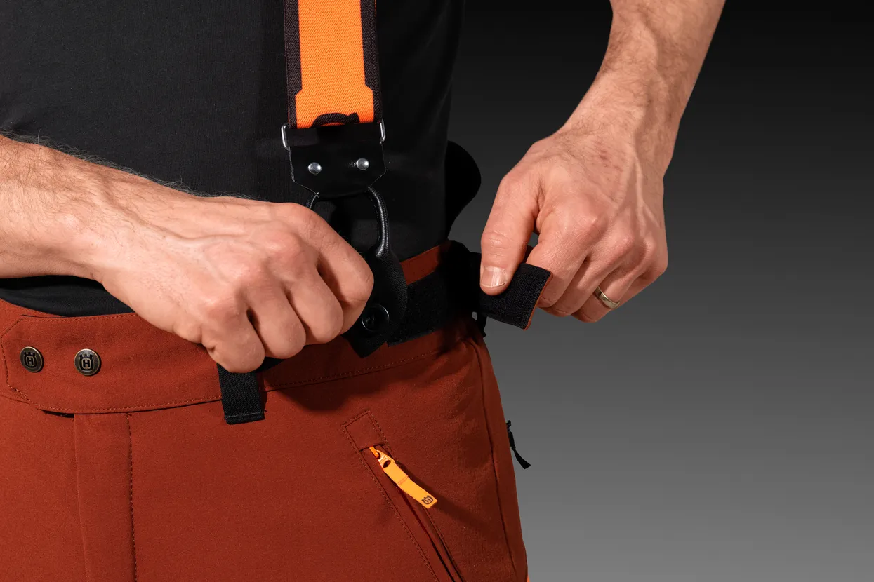 Adjust size with waistband and hook and loop closures